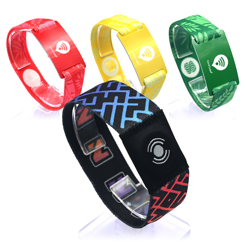 RFID松緊腕帶聚會派對松緊腕帶NFC松緊手環(huán)定做廠家3