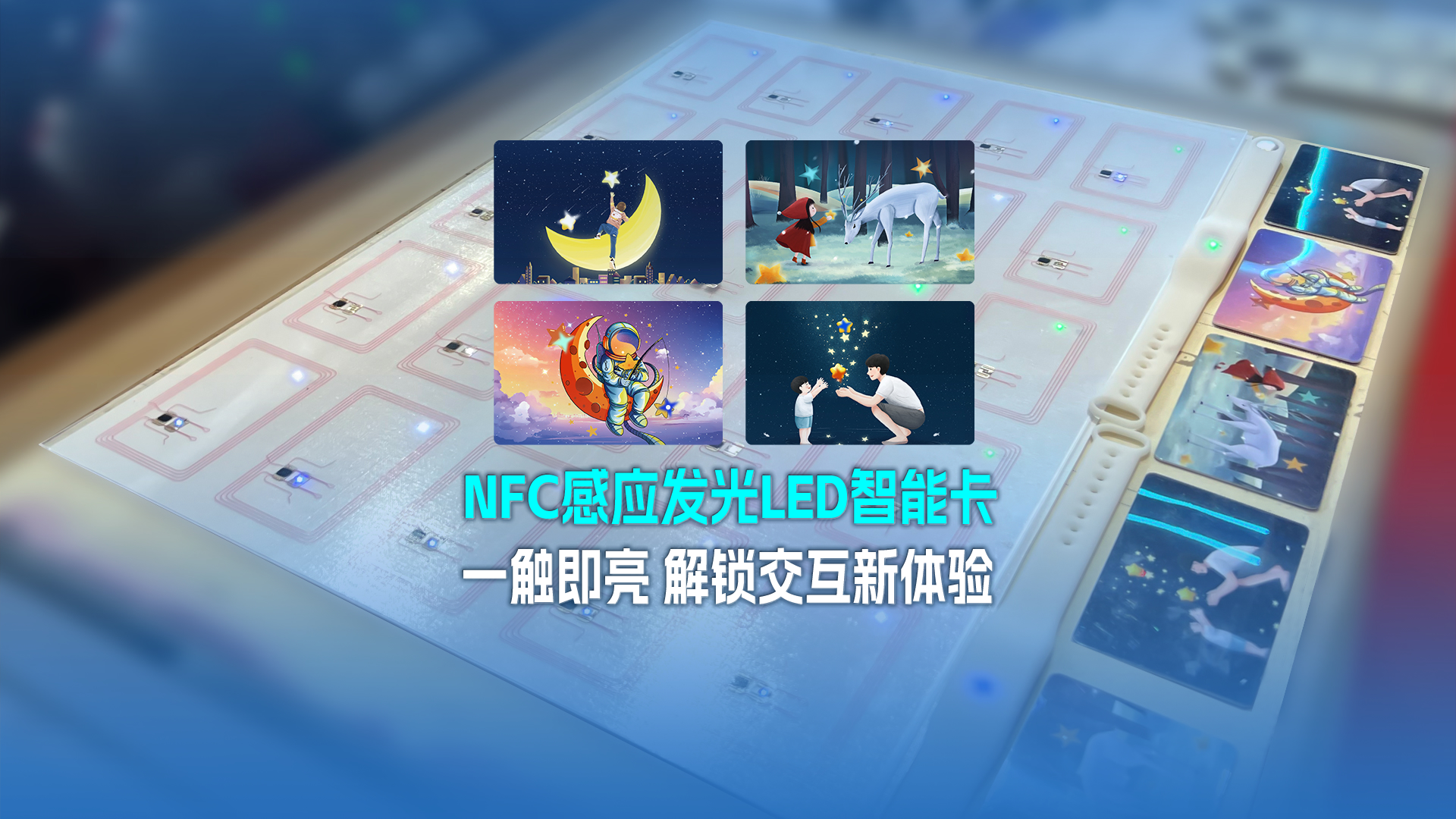 告別普通！卡立方集團感應LED發(fā)光智能卡硅膠手環(huán)腕帶產品，點亮你的每一次交互?